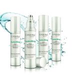 De thuisverzorgingsproducten die horen bij de Hydra Lifting Ocean Miracle-verzorging.